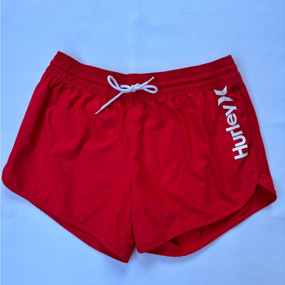 Hurley Women's Athletic Red Shorts